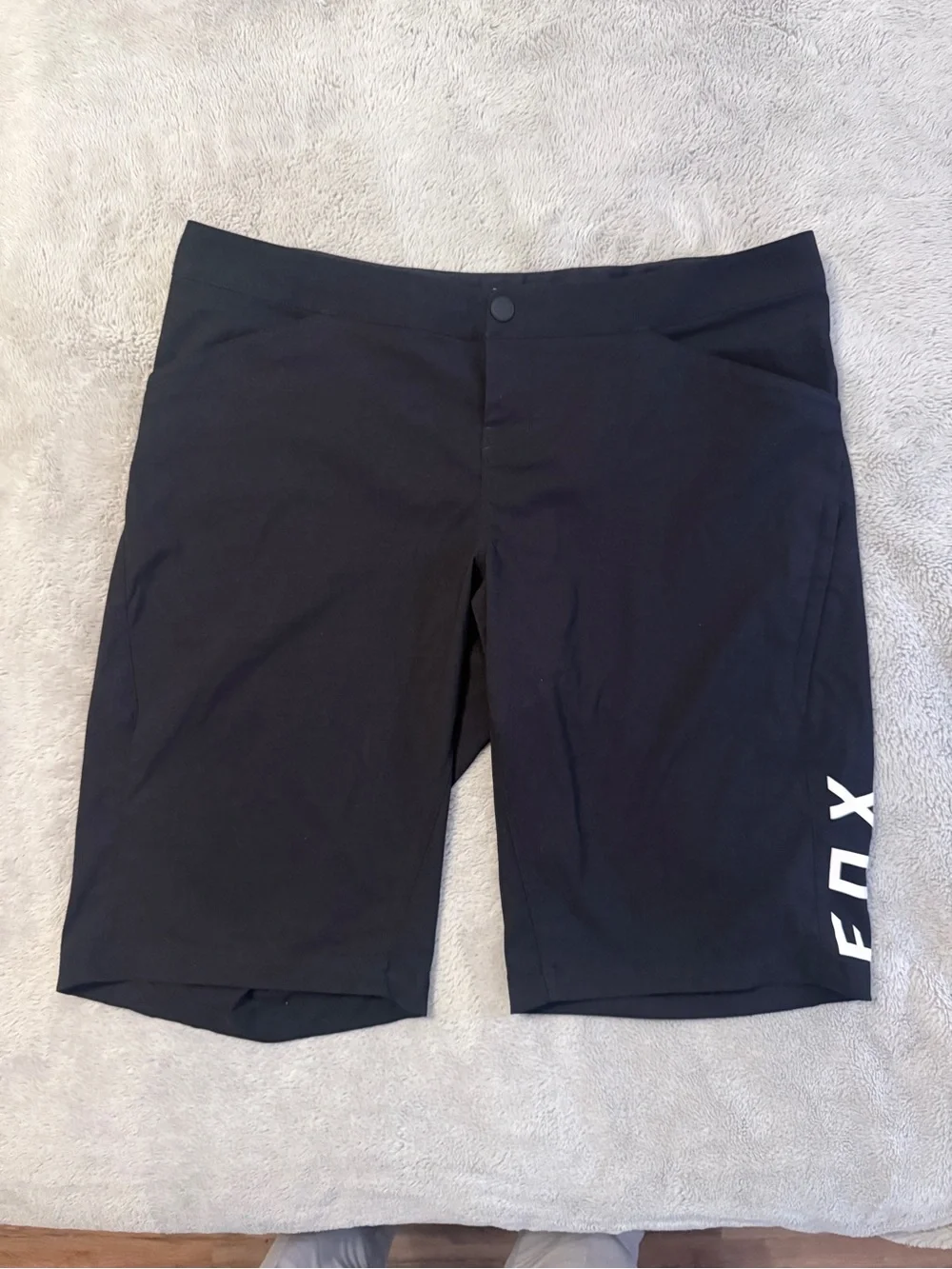Fox Black Men's Cycling Hybrid Shorts with Side Logo